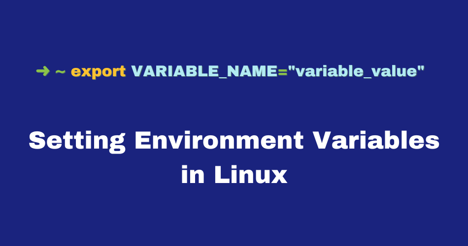 Setting Environment Variables in Linux
